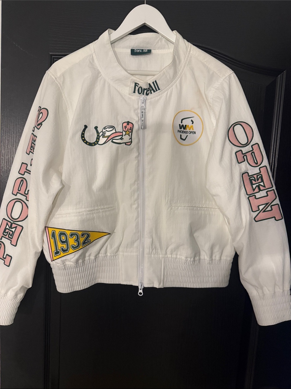 ⛳️Fore All White WM Phoenix Open Jacket Size Large